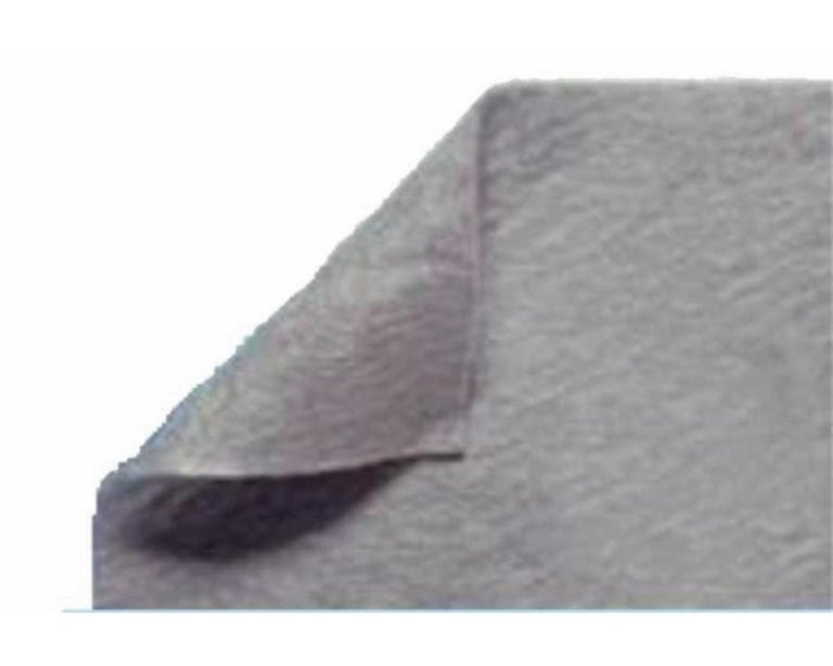 Close-up of folded grey fabric cloth