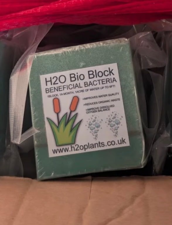 H2O Bio Block beneficial bacteria product in packaging